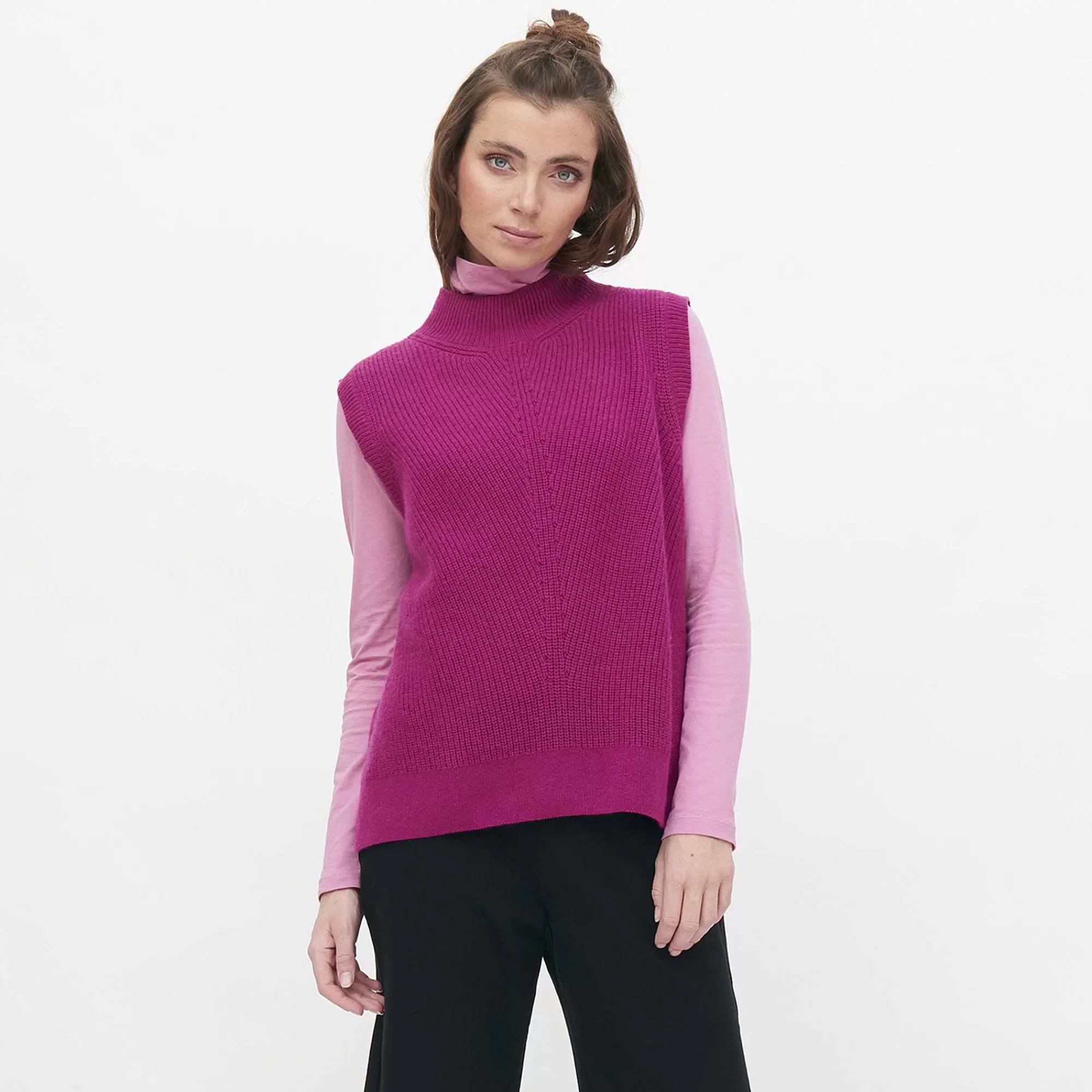 LIVING CRAFTS Nira | Gilet | Femmes Tricots Et Sweat-Shirts